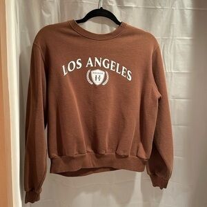 Hollister Brown Women’s crewneck pullover sweatshirt Size XS